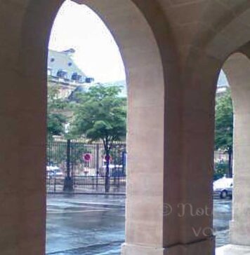 到着後、初の雨