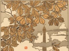 北斎へのオマージュ『エッフェル塔36景』