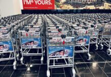 ウィーン国際空港のカートに戸惑う