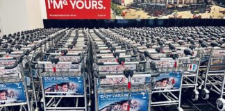 ウィーン国際空港のカートに戸惑う